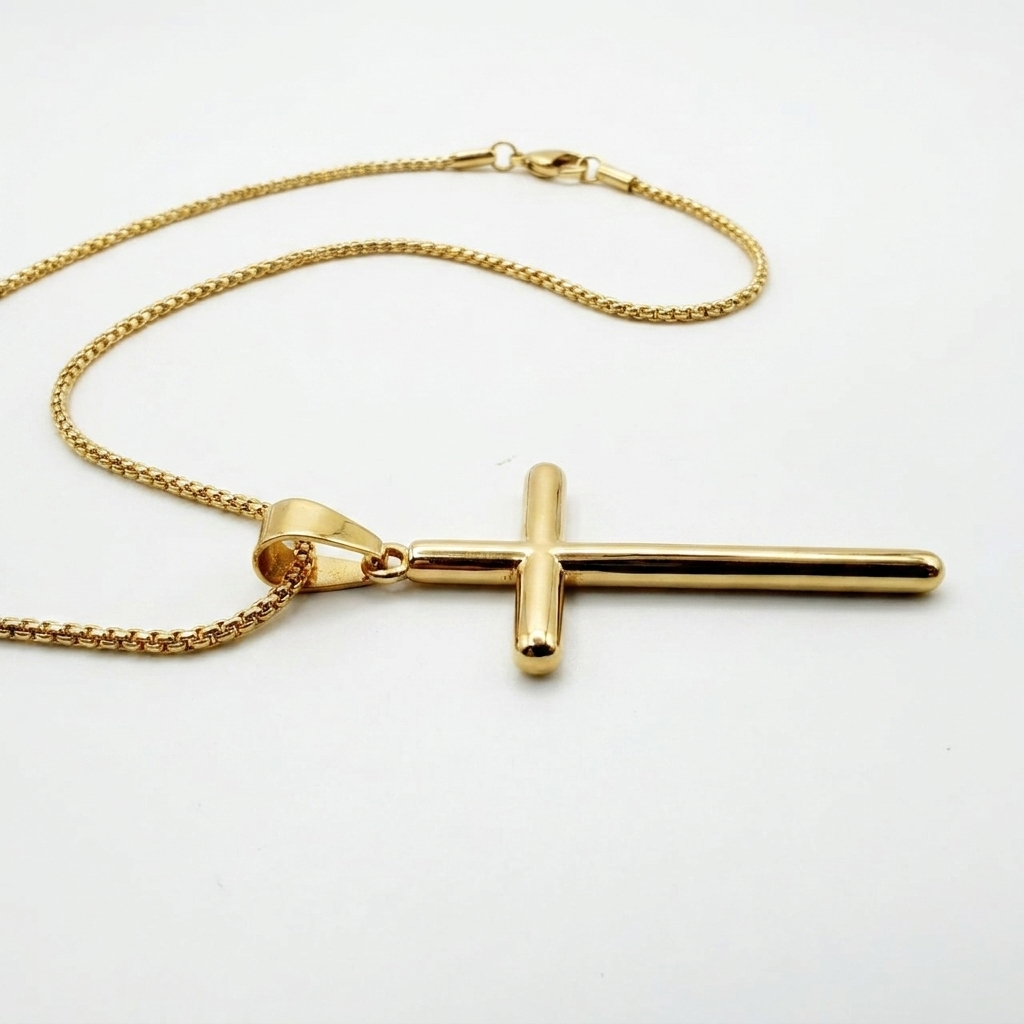 Cadena Cruz Roma Oro Goldfilled – 1,5 mm