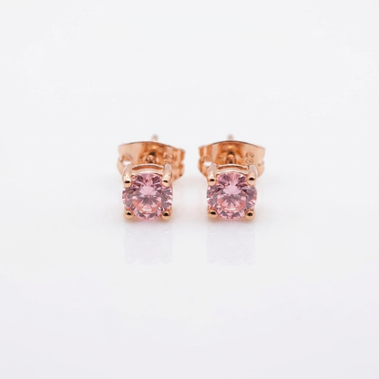 Aros Destello Rosa - Oro Goldfilled Rosa