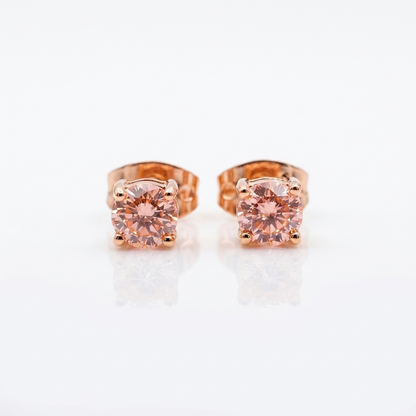 Aros Destello Rosa - Oro Goldfilled Rosa