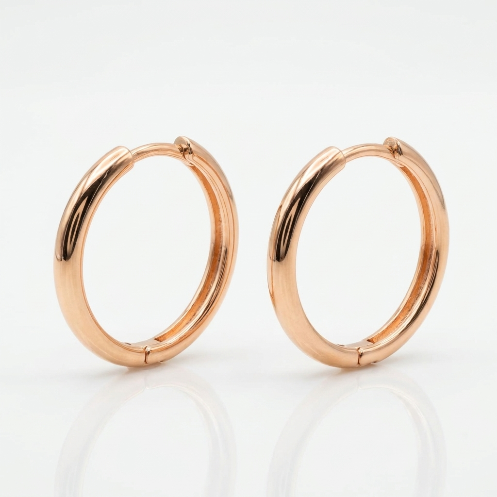 Argollas Aura Dorada - Oro Goldfilled Rosa