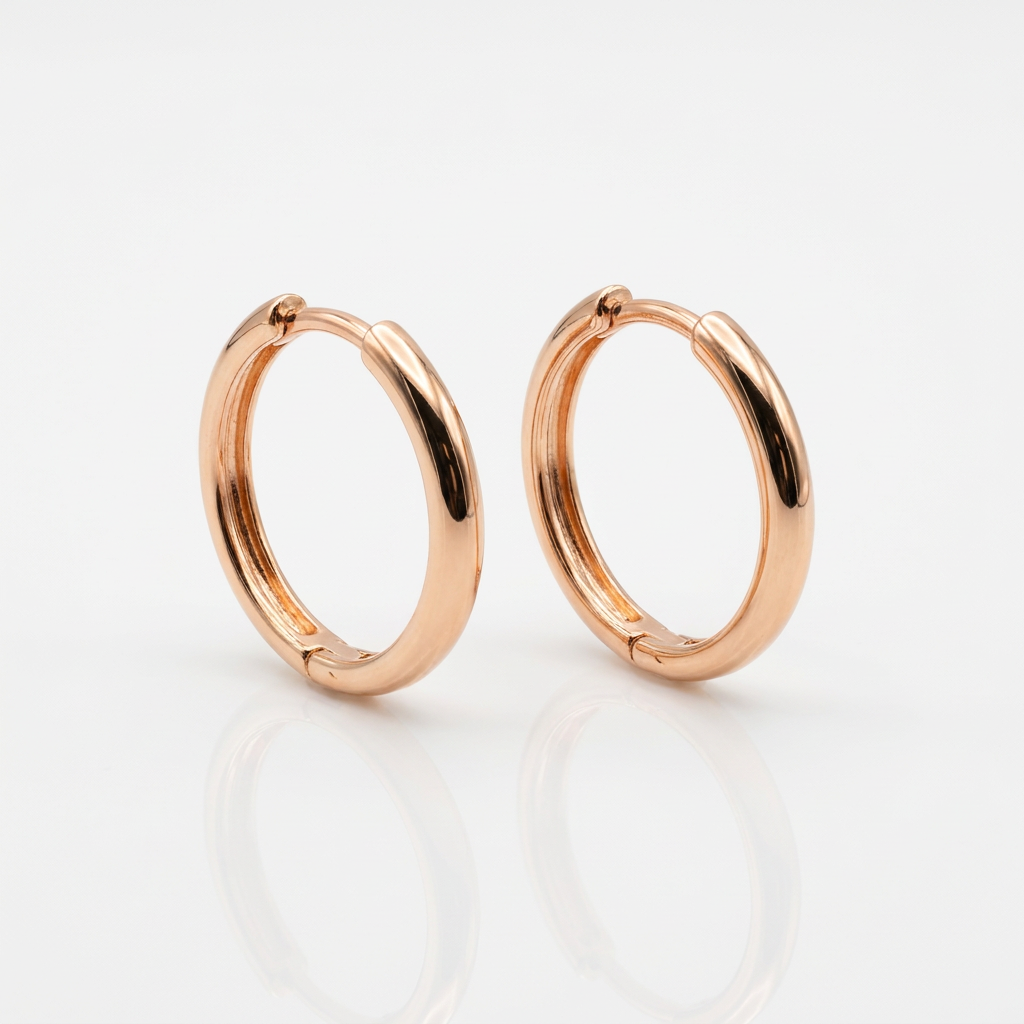 Argollas Aura Dorada - Oro Goldfilled Rosa