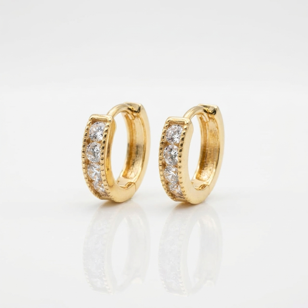 Argollas Brillo Eterno - Oro Goldfilled