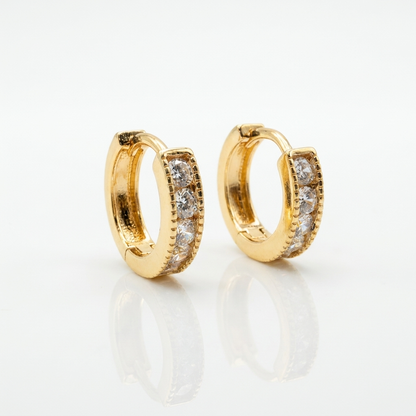 Argollas Brillo Eterno - Oro Goldfilled