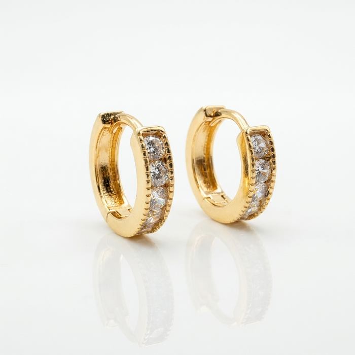 Argollas Brillo Eterno - Oro Goldfilled