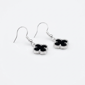 Aros Van Cleef Negros - Plata 925