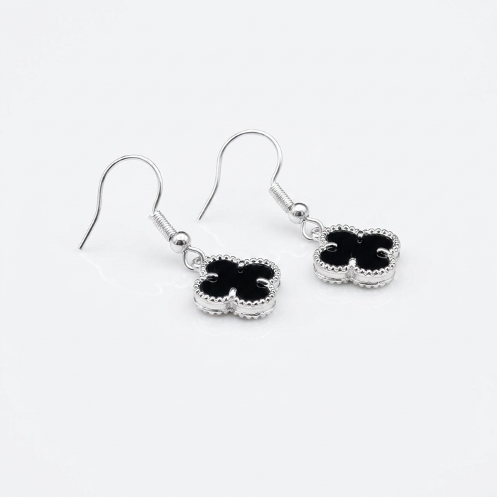 Aros Van Cleef Negros - Plata 925
