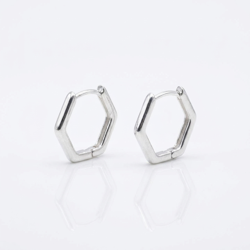 Aros Argolla Prisma Mini - Plata 925