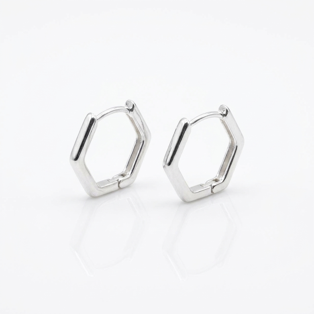 Aros Argolla Prisma Mini - Plata 925