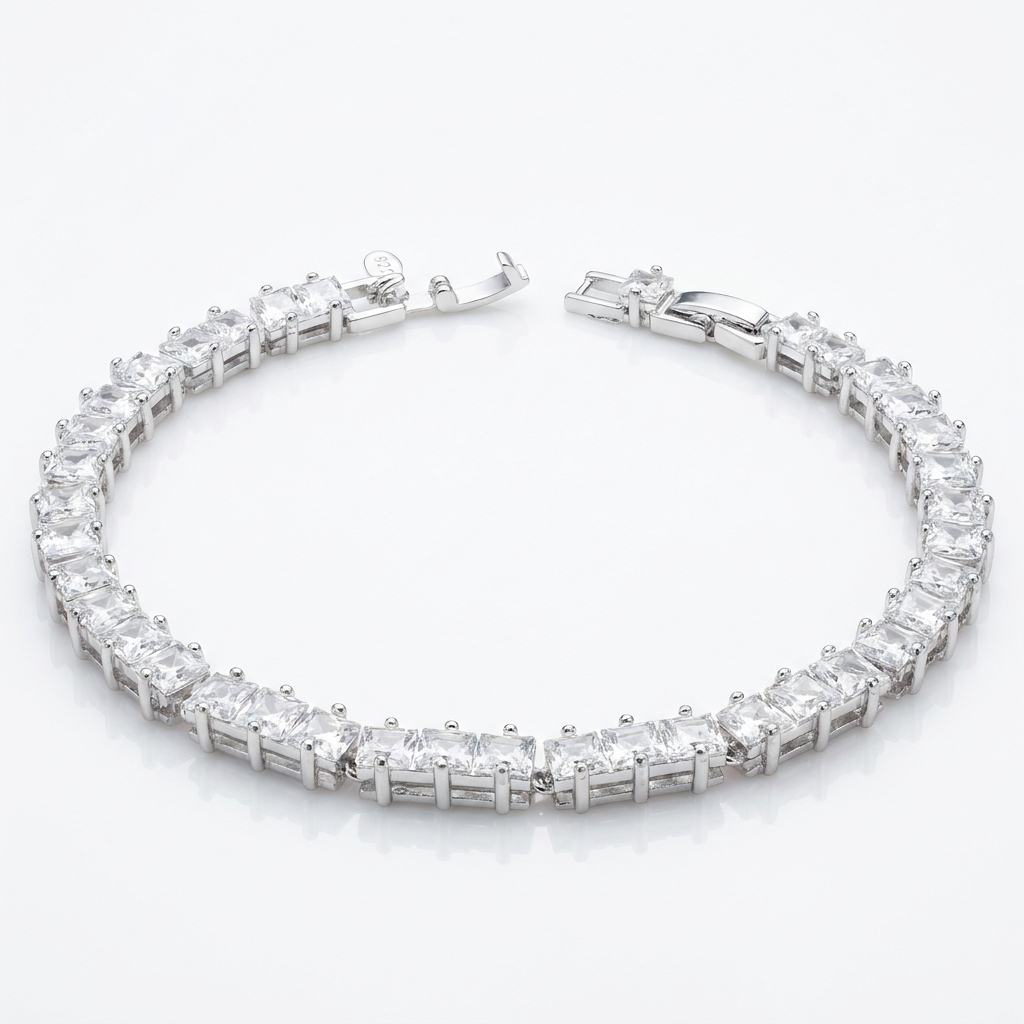 Pulsera Ice Cube 5mm Plata 925