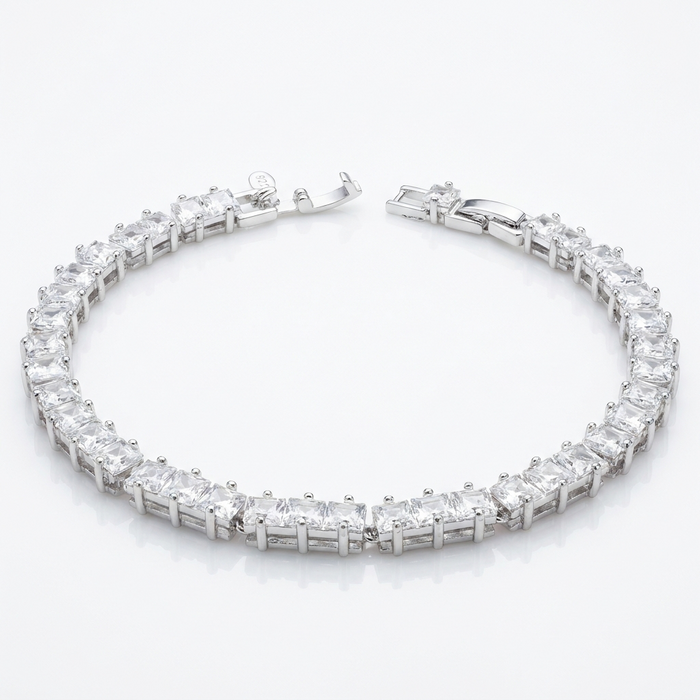 Pulsera Ice Cube 5mm Plata 925