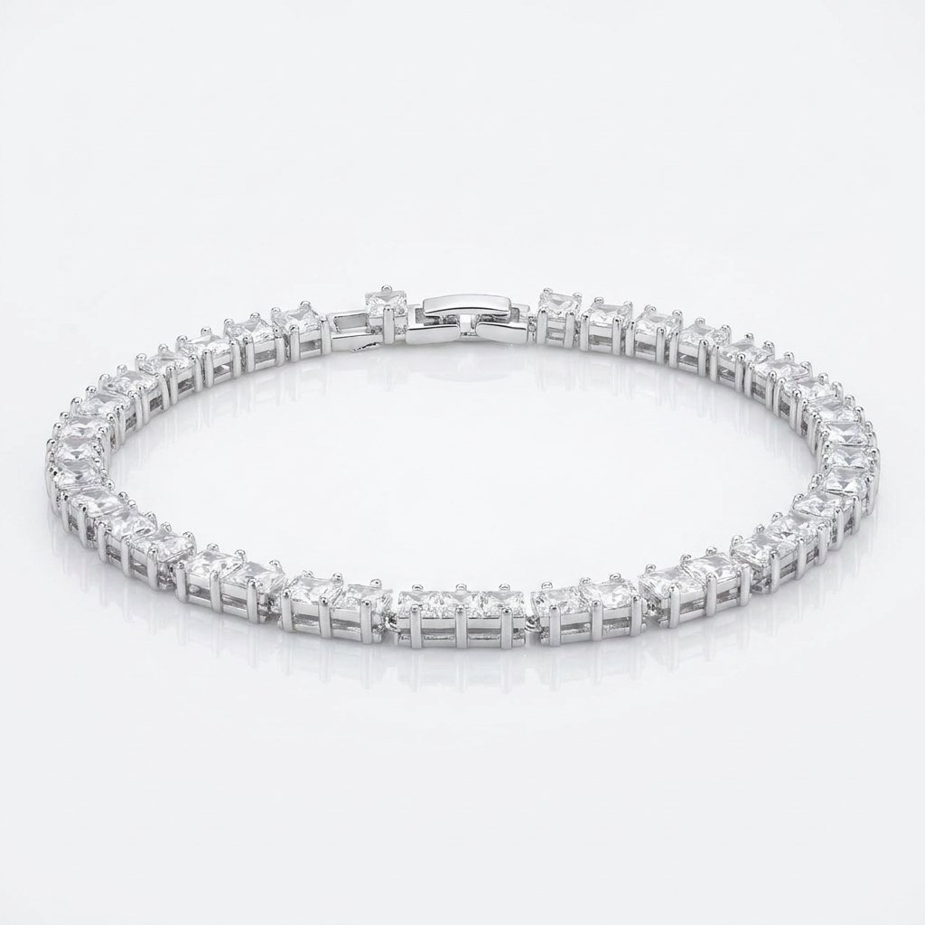 Pulsera Ice Cube 5mm Plata 925