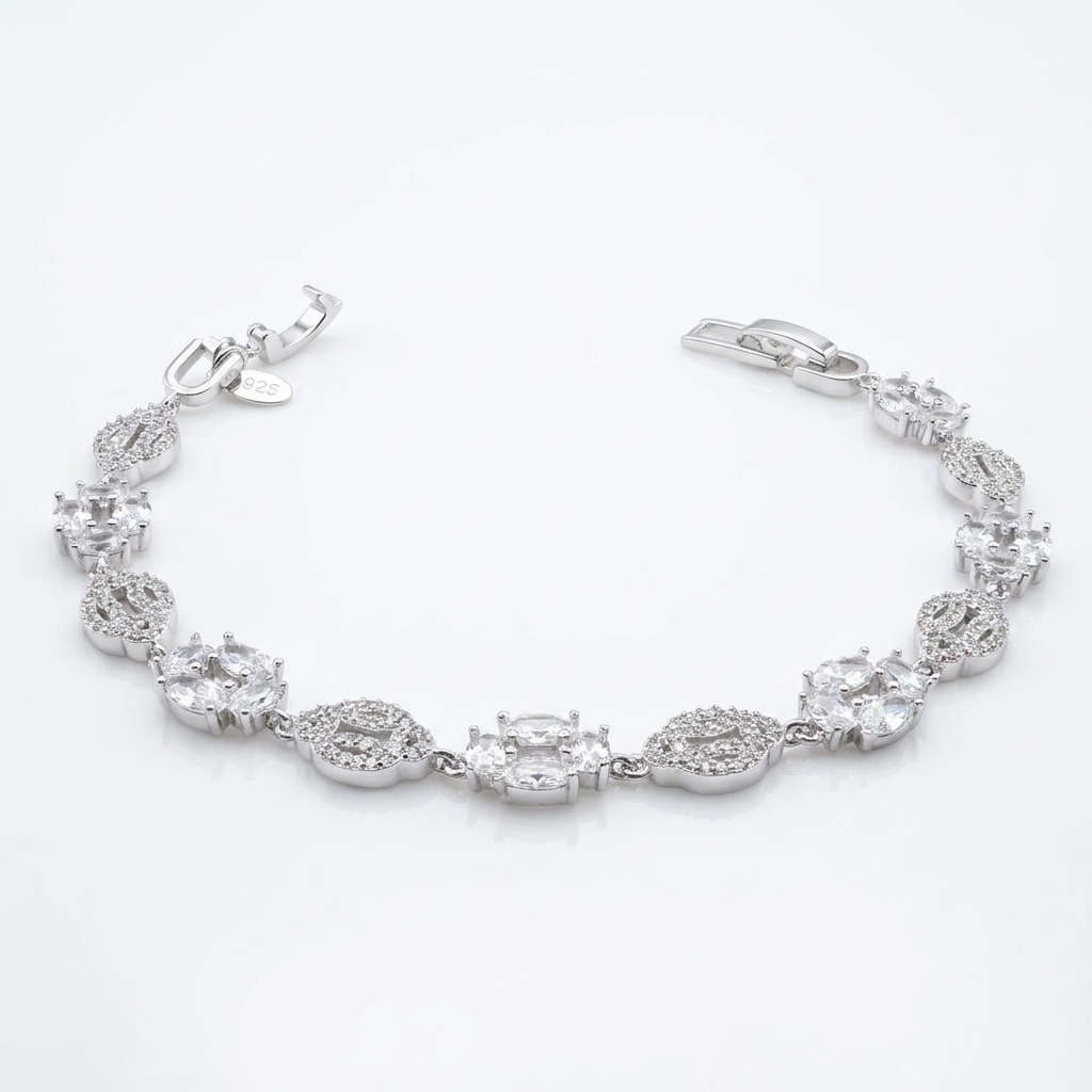 Pulsera Escarcha 7mm Plata 925