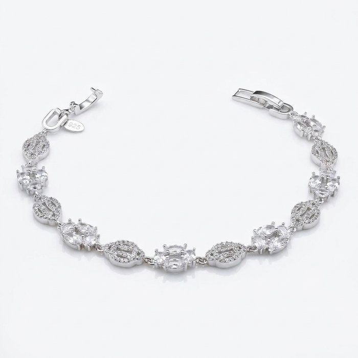 Pulsera Escarcha 7mm Plata 925