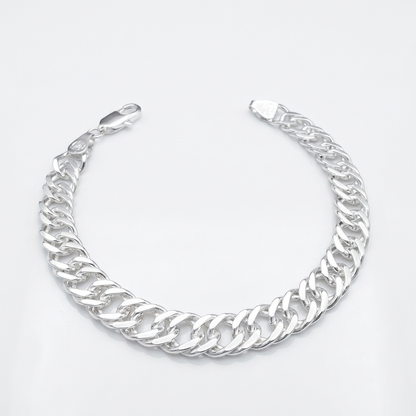 Pulsera Triple Grumet Plata 925 - 9mm