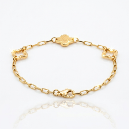 Pulsera Clover Style Oro Goldfilled