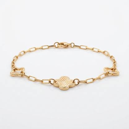 Pulsera Clover Style Oro Goldfilled
