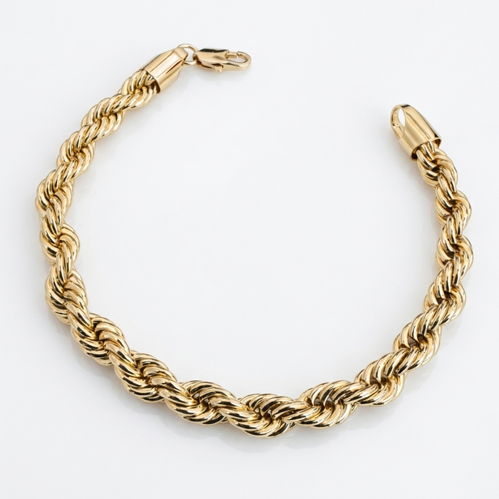 Pulsera Turbillón Oro Goldfilled – 6 mm
