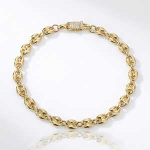 Pulsera Gucci Inflada Oro Goldfilled – 5 mm