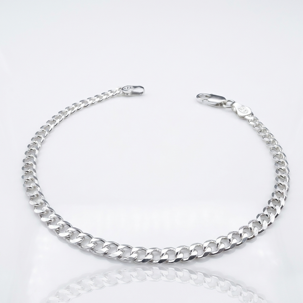 Pulsera Grumet Plata 925 - 4mm