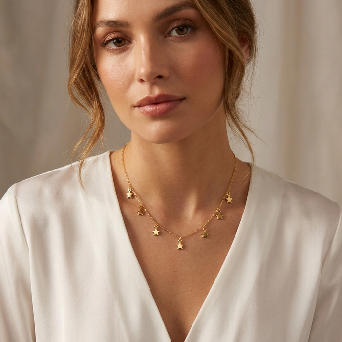 Cadena Lluvia de Estrellas Oro Goldfilled