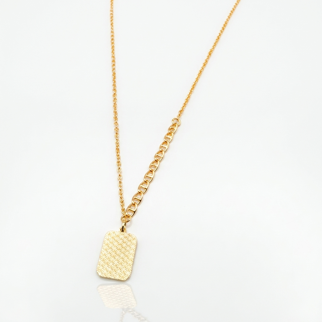 Cadena Lingote Panal Oro Goldfilled
