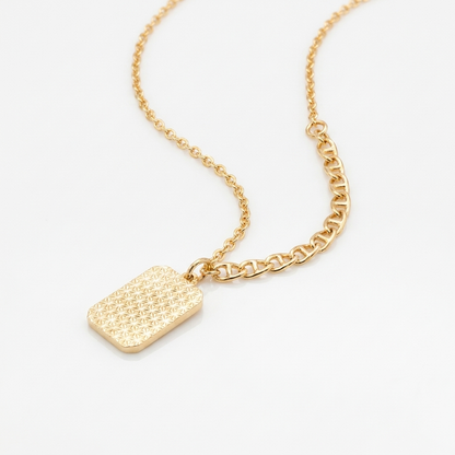 Cadena Lingote Panal Oro Goldfilled