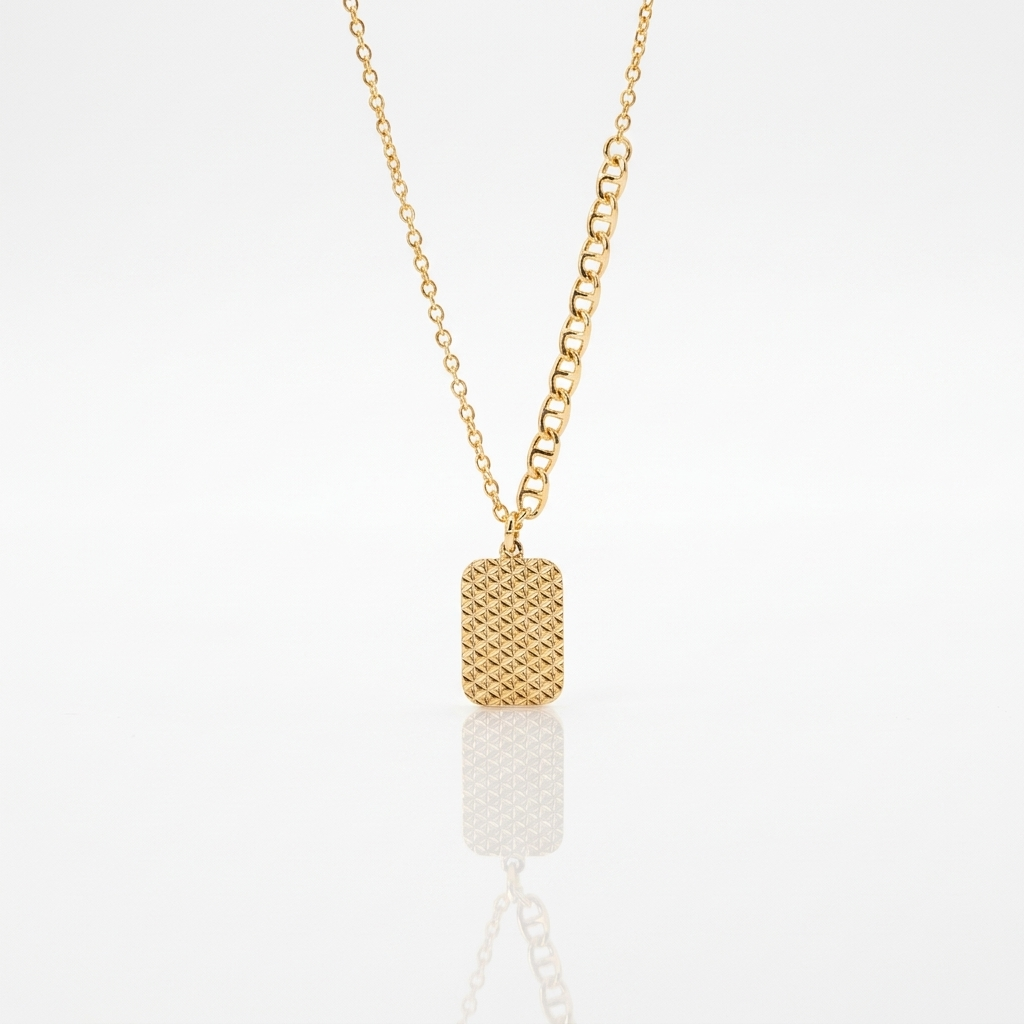 Cadena Lingote Panal Oro Goldfilled