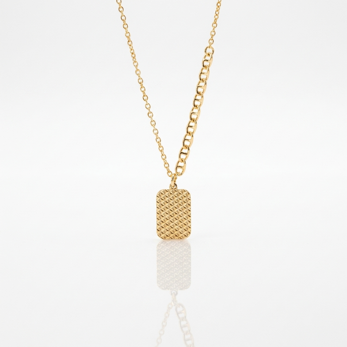 Cadena Lingote Panal Oro Goldfilled