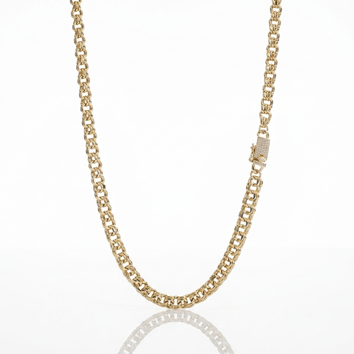 Cadena Doble Rolo Oro Goldfilled – 60 cm