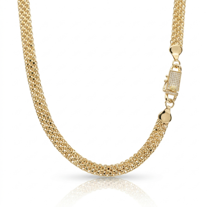 Cadena Tejido Chino Oro Goldfilled – 7,5 mm