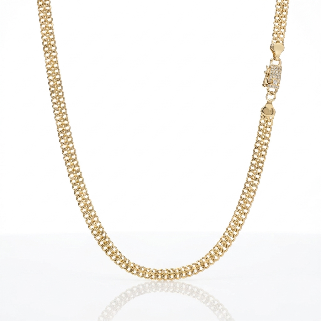 Cadena Tejido Chino Oro Goldfilled – 6 mm
