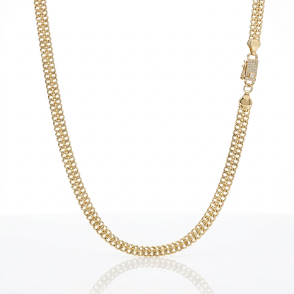 Cadena Tejido Chino Oro Goldfilled – 6 mm