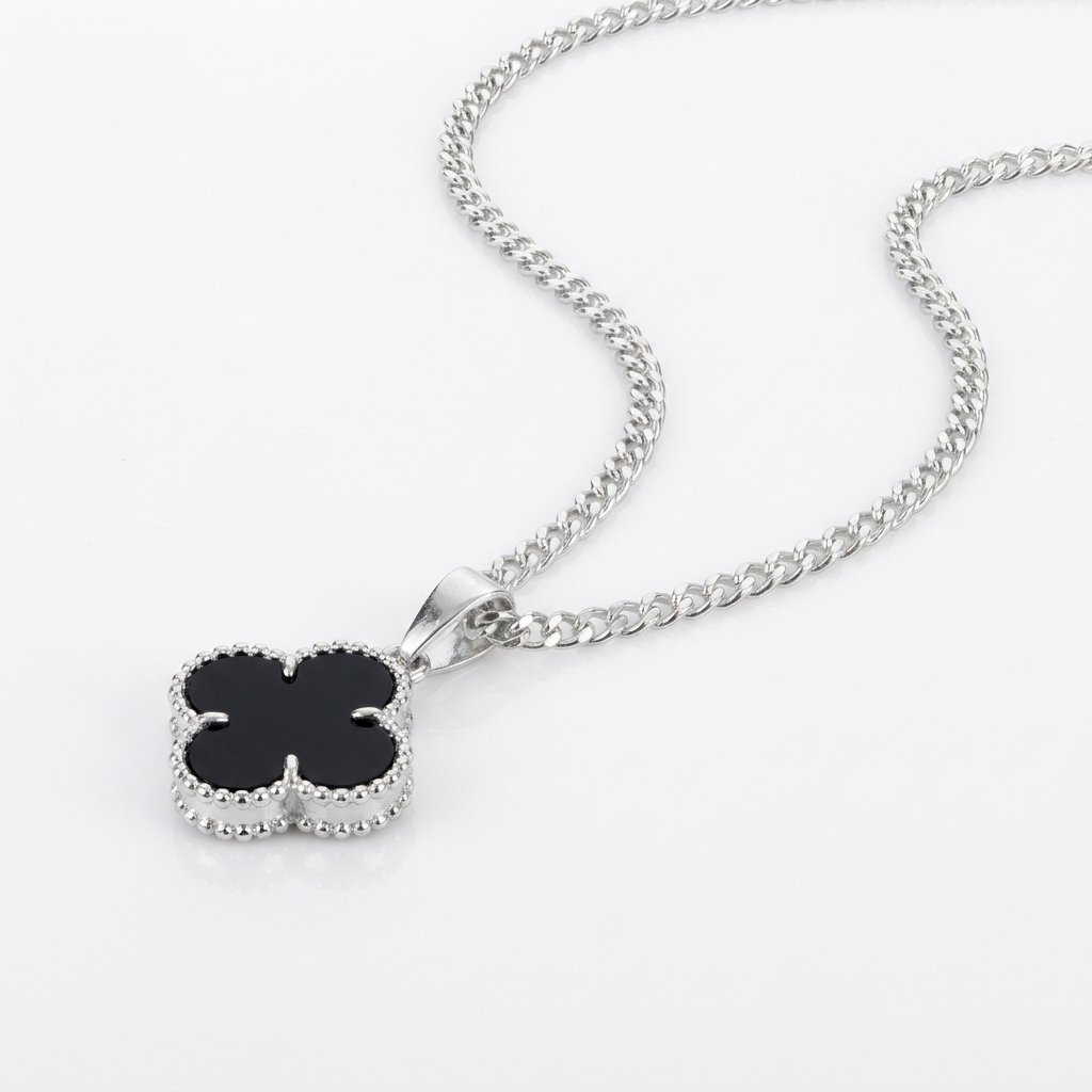 Collar Van Cleef Noir Plata 925